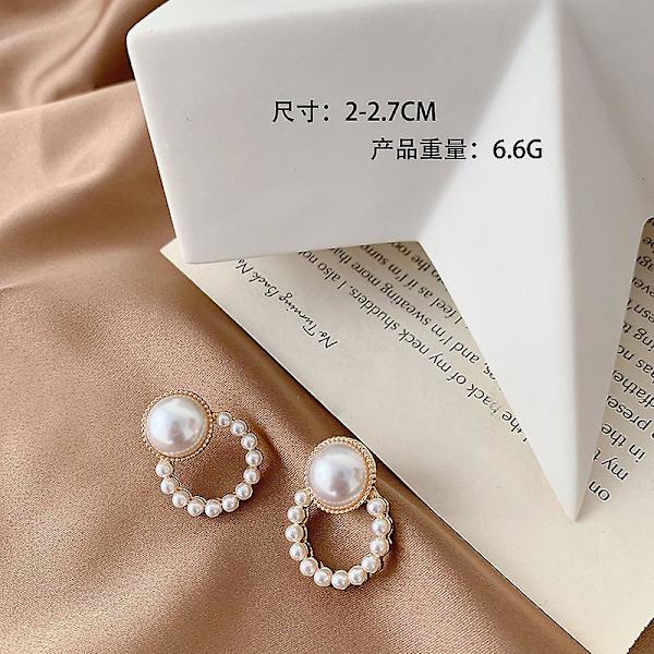 Ørering Pearl Geometry Stud piger&#39; Modesmykker Ac3576 A68