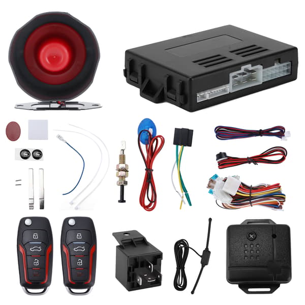 Bilens säkerhetslarmsystem 12V nyckellöst system Bilelektronik Passar alla 12V bilar