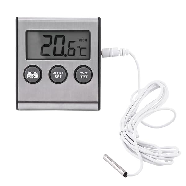 Digitalt LCD Køleskabsfryser Termometer Magnetisk Stand
