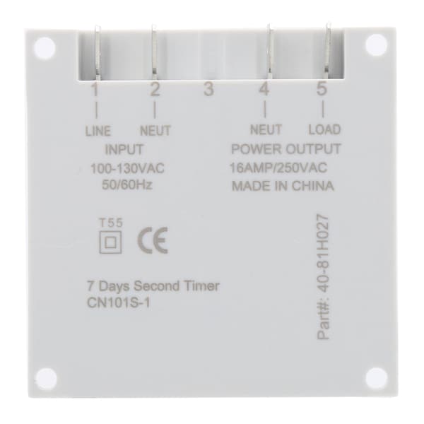 Digital Programmerbar Timer Switch Liten Storlek 7 Dagar 1S till 168H 5VA 110V AC