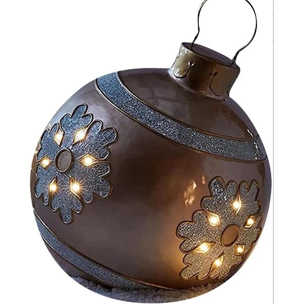 juledekorationsballoner (guld, snefnug)