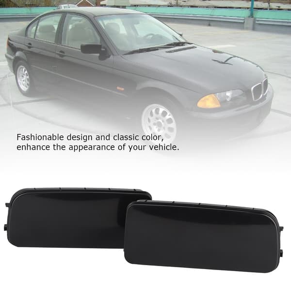 ABS Svart Front Tåkelys Deksel Trim Ramme Kompatibel med E30 E36 E46 318 323 325