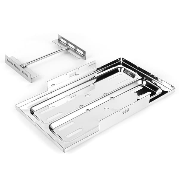 Rustfrit stål Universal Poleret Batteri Holder Kit 19 x 33,7 cm