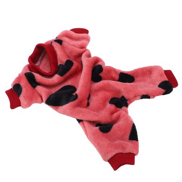 Hunde Plys Jumpsuit Kæledyrs Pyjamas til Små Hvalpe