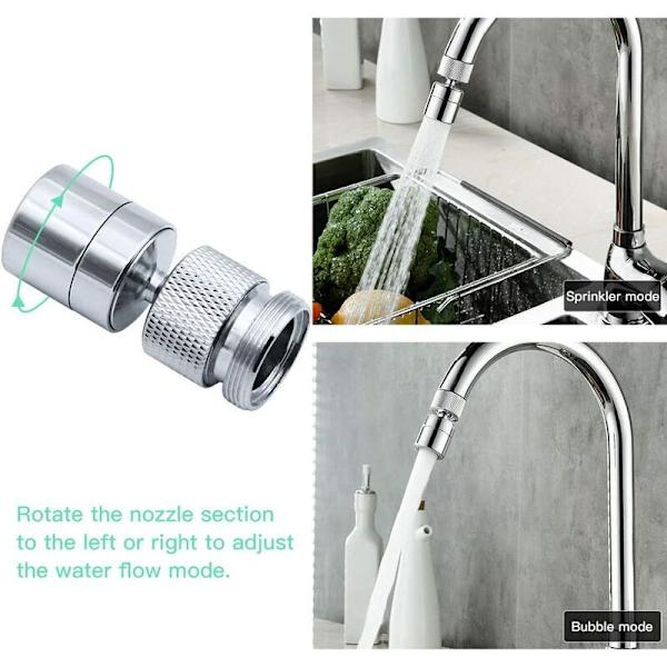(Universal Dual Mode All Copper Aerator + Copper Adapter) Roiskesuojattu ilmastin keittiöön ja kylpyhuoneeseen