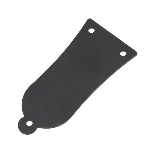 3-håls metall truss rod-skydd med skruvar för gitarrbasersättning svart