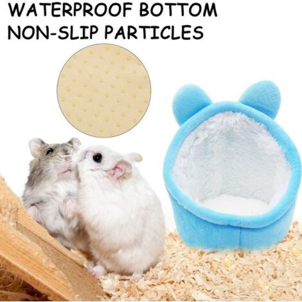 Vinter Bomuldsrede Hus til Dværg Hamster Sød Mus Varm Pet Hamster Sengesofa Nest Mini Blød Seng til Hamster Guinea Pi