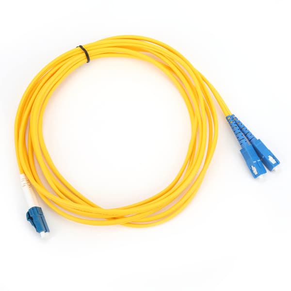Optisk fiber patch kabel LC UPC til SC UPC 3.0mm PVC SMD