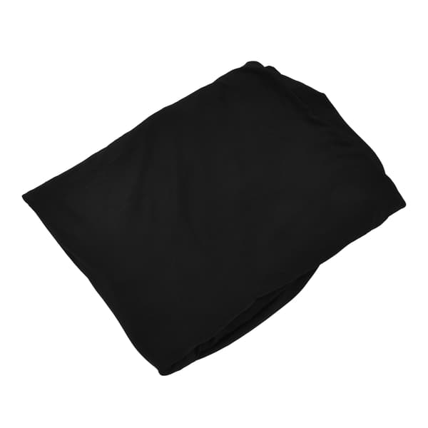 Svart Stretch Rektangulær Rynkebestandig Vaskbar Universal Duk for Bryllupsutstilling 8FT 244x76x76cm