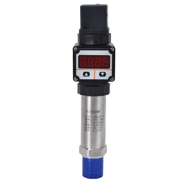 Digitalt display tryksensor rustfrit stål PVC ingeniørplast 0-0.6Mpa