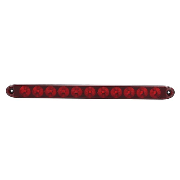 12V 11 LED Broms- och Blinkande Bakljus Röd Polykarbonatlins Rektangulär Form för Lastbilar Trailers Lorry
