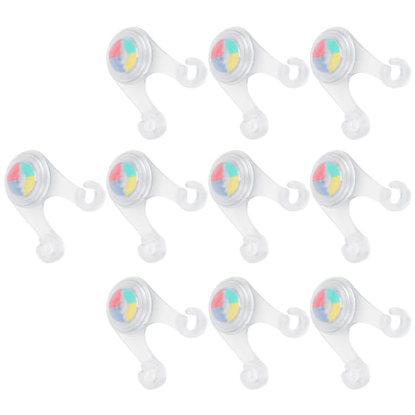 10 LED Camping Lanterne Udendørs Silikone Telt String Advarselslys Fuld Farve