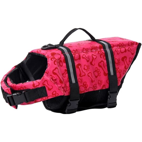 Summer Reflekterende Justerbar Hunde Svømmevest Redningsvest Pink XS