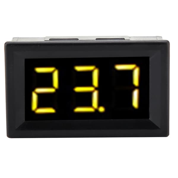 LED digital voltmeter 0,56\" DC 2,5-30V spenningsmåler (gul)