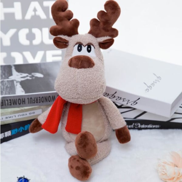 Julklapp Jul Älgdocka Plyschleksak Barndocka