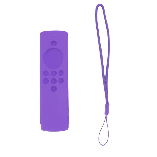 Vaskbart Støtsikkert Fjernkontroll Silikondeksel for Fire TV Stick Lite Lilla