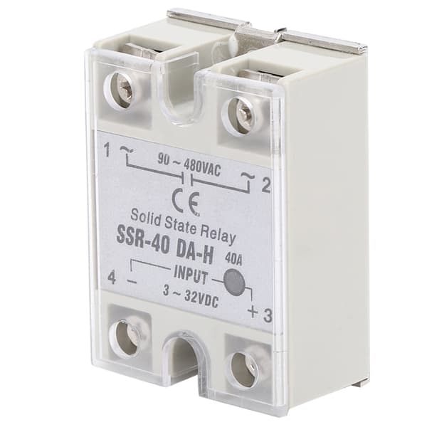 Solid State Relä DC AC SSR Beröringsfri Brytare Högkvalitativ SSR 40A DA H 90 480VAC