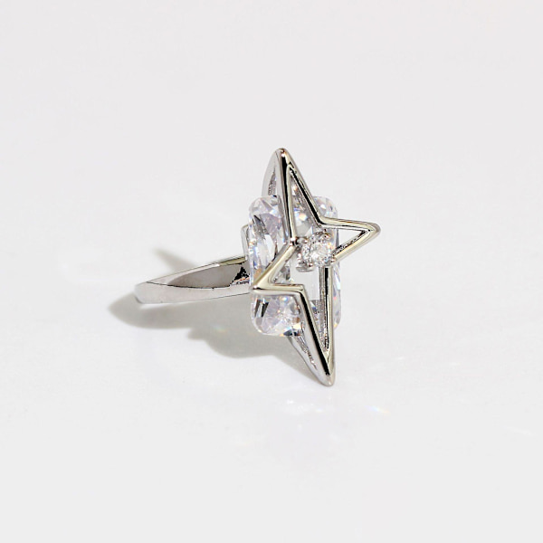 Ring Zirkon Justerbara Modesmycken Ac7084 C085