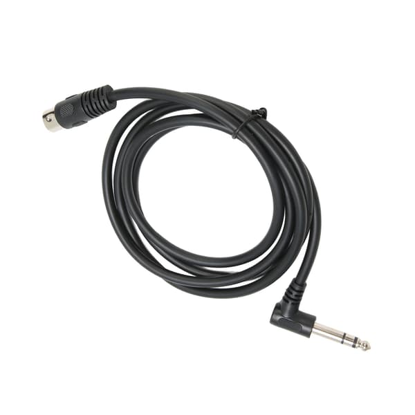 90 Grader 6,35 mm Han til MIDI Din 5Pin Han Kabel Retvinklet 6,35 mm til MIDI Lydforbindelseskabel 1,5 m