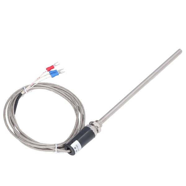 PT100 Temperatursensor Skjermet Ledningsprobe -200 til 450C WZPT-10