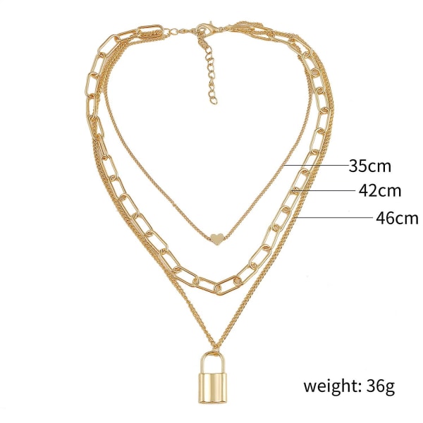 Halsband Heart Pearl Metallic Element Choker Modesmycken B1609 N2003-19