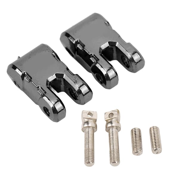 2 Sæt RC Metal Spil Krog Aluminium Legering Bugseringskrog til 1 10 Skala RC Bil Opgraderingsdele Sort