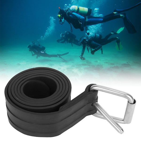 KEEP DIVING Justerbart Gummibælte Spænde Fridykning Tech Dive Webbing 1 8M