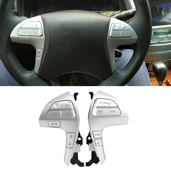 Multifunksjonsknapper for ratt passer til Toyota Camry/Highlander Sølv
