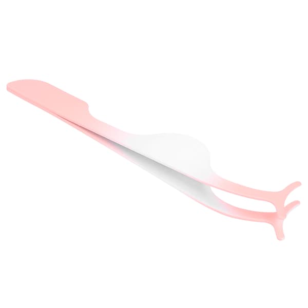 Øjenvippeapplikator i rustfrit stål Bærbar falske øjenvippepincet Clip Makeup Tool Gradient Orange