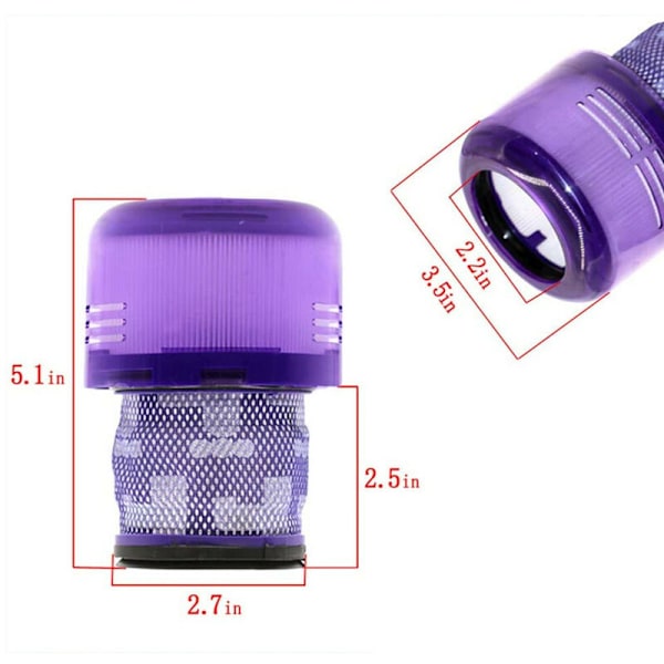 2 stk. Støvsugerfilter til Dyson V11 SV14 Håndstøvsugerfilter Bagfilterelementfilter