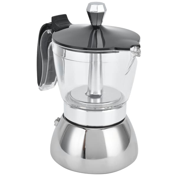 Moka Pot Kaffeemaskine i Rustfrit Stål - 4 Kopper Kapacitet