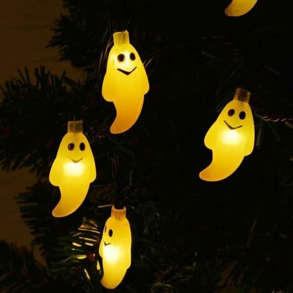 Halloween String Lights 30 LED Pumpkin Spirit Light för utomhusljus String jul halloween party Park Diskmaskin W