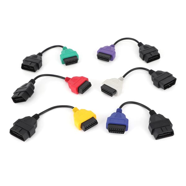 6 Farve Auto OBD2 Diagnostisk Stik Adapter Kabel 12V DC Kompatibel med Chrysler