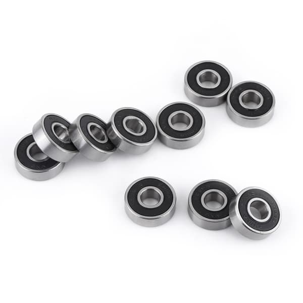 Svart Gummitätat Spårkullager 608 2RS 10-pack