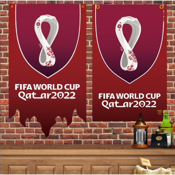 2022 kartel VM flag bar klub emblem dekoration hængende flag fans jublende flag