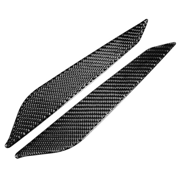 2 st Kolfiber Bil Mittkonsol Växel Sida Panel Trim Dekal Passar Audi A4 B9 2017-2019