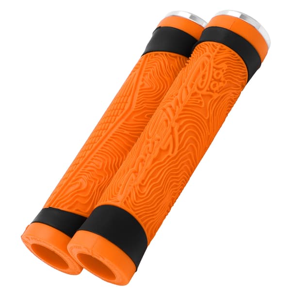 MTB Cykelstyrgreb Silikone Flad Stang Endepropper Orange