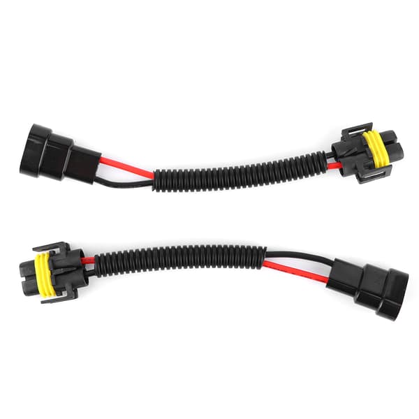 2 STK 9005 9006 til H11 Headlight Bulb Adapter Converter Cable