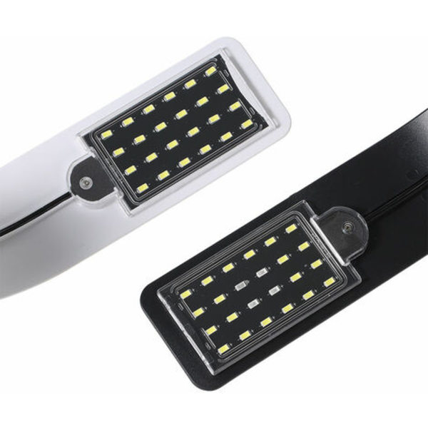 Ac220V 10W 24 Led Akvarium Lys Fiskekrukke Lampe Hvid/Blå Bærbar, Type 2, Hvid Skal Blå Hvid Lys