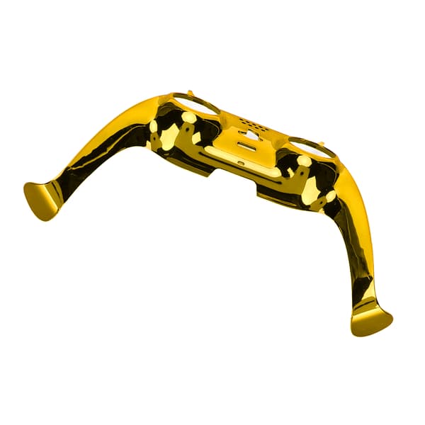 PS5 Controller Frontplatta DIY Ersättningsklämma Dekorationsaccessoar med Guld Joystickskydd