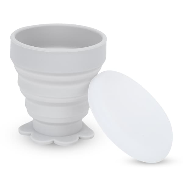 200 ml Vikbar Silikonkopp med Kattklodesign för Utomhuspicknick Camping Resa med Lock