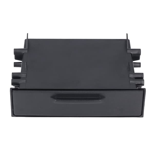 1DIN Bilradio Opbevaringsboks ABS Sort Organizer Erstatning til Mitsubishi