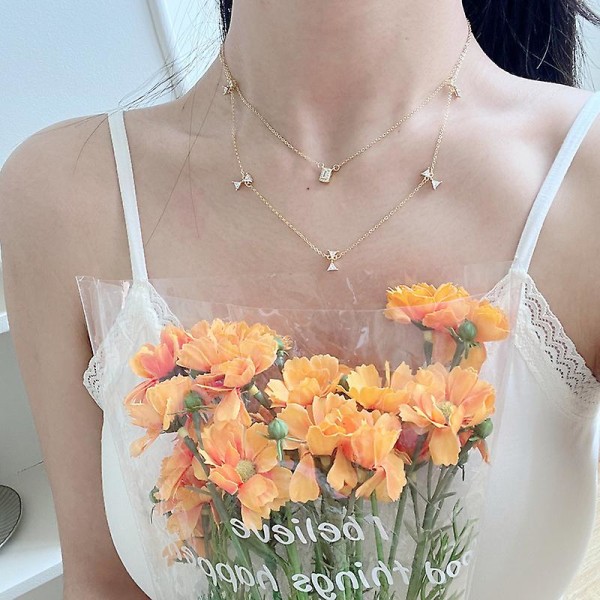 Halsband Silver S925 Butterfly Fashion Smycken Ac7388