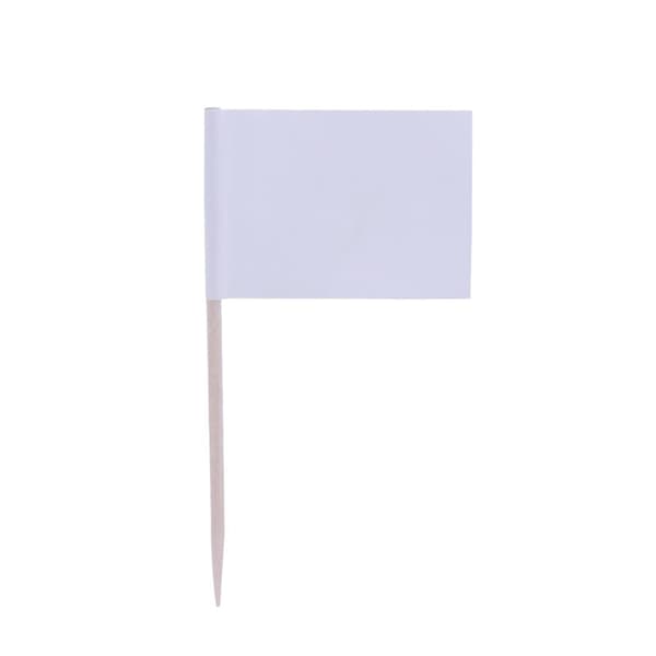 100 stk. flag cupcake toppers til festkage, mad, ostefad, forretter
