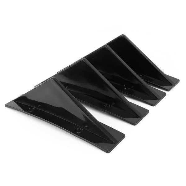 Glans Sort Hajfin Bagagerumsdiffusor Spoiler Kit med Monteringsskruer Universal