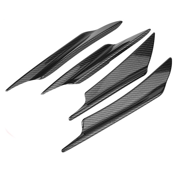 4ST Front Bumper Læbe Splitter Canards Kulfiber