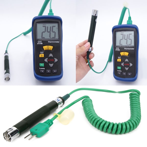 K-typ Termoelement Probe Solid Temperatursensor -50C till 400C