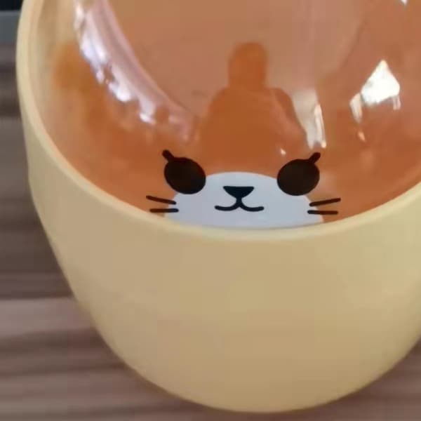 Sööt Mini Pöytäroskis Kannella - Keltainen