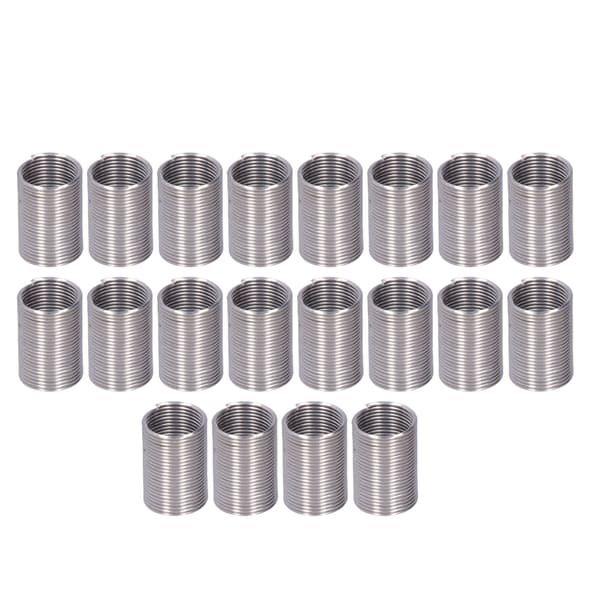 20-pack M12 x 1 Gängreparationsreduceringsmutter Spiralspoleförlängningsverktyg 2.5D