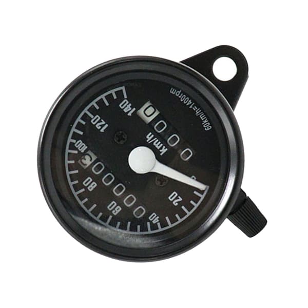 Universal Motorcykel Speedometer 12V 0 til 140KM/t Retro Odometer Modifikationstilbehør